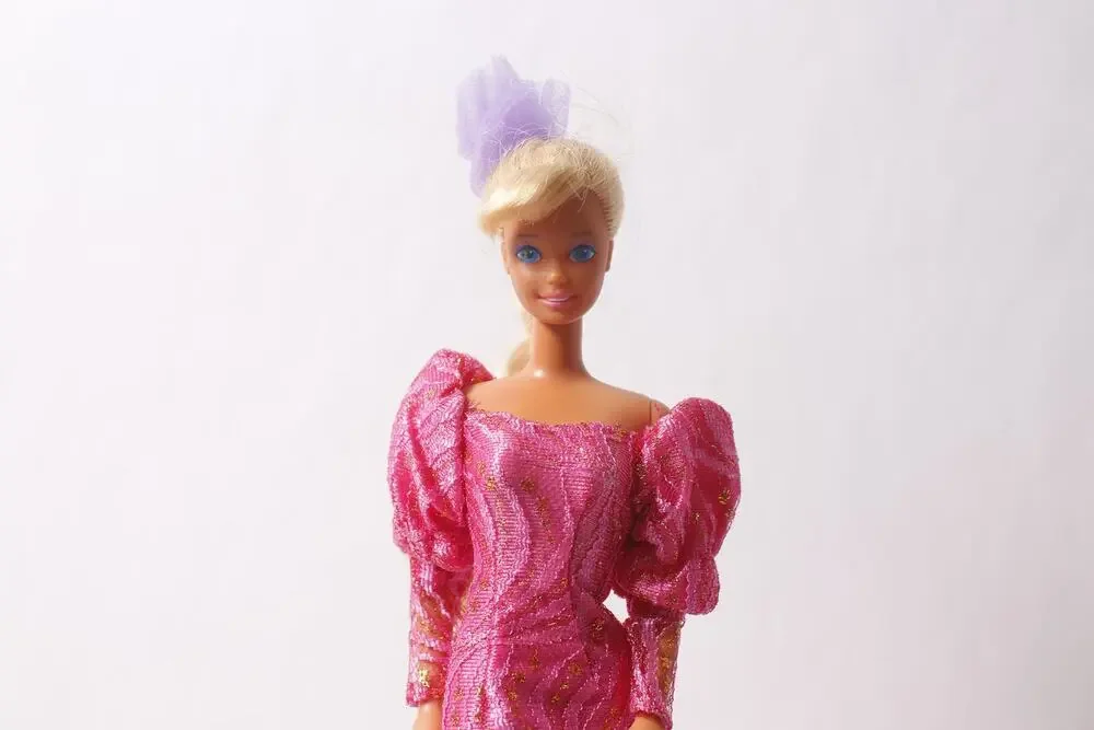 Barbie Doll Blonde wearing Pink Gown by Mattel Fashion Doll ~ 260214-WH 984